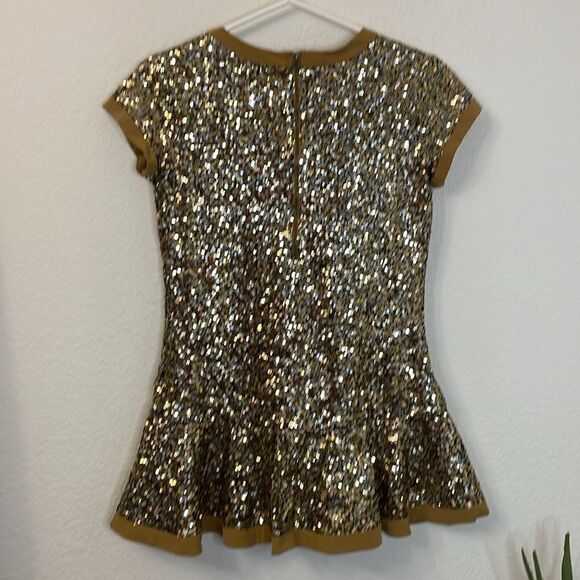 AMERICAN GIRL Golden Sparkle Sequin Tunic Shirt Dress | size L (14/16) - Picture 6 of 9